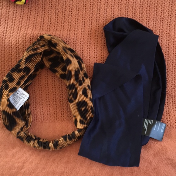 Lot of Forever 21 Leopard Navy Headbands - Picture 1 of 6